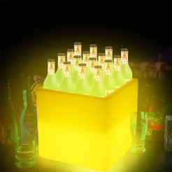 Lampa ogrodowa donica FLOWER CUBE LED RGBW 16 kolorów 40 cm ES-FL008
