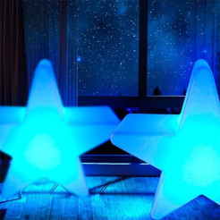 Lampa ogrodowa dekoracyjna gwiazda STAR XL LED RGBW 16 kolorów 120 cm ES-CR014