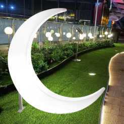 Lampa ogrodowa dekoracyjna księżyc MOON XL LED RGBW 16 kolorów 150 cm ES-DC078