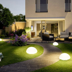 Lampa ogrodowa półkula ATMOSPHERE M LED RGBW 16 kolorów 35 cm ES-B3517
