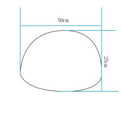 Lampa ogrodowa półkula ATMOSPHERE L LED RGBW 16 kolorów 50 cm ES-B5025