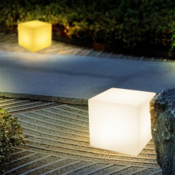 Lampa ogrodowa kostka CUBIC LED M RGBW 16 kolorów 35 cm ES-C3535