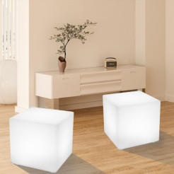 Lampa ogrodowa kostka CUBIC L LED RGBW 16 kolorów 43 cm ES-C4343