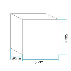 Lampa ogrodowa kostka CUBIC XL LED RGBW 16 kolorów 50 cm ES-C5050