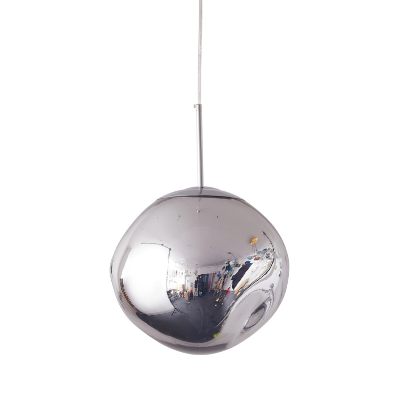 Lampa wisząca  S srebrna 18 cm MP-1239-180 chrome