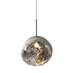 Lampa wisząca  M srebrna 28 cm MP-1239-280 chrome