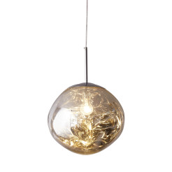 Lampa wisząca  M srebrna 28 cm MP-1239-280 chrome