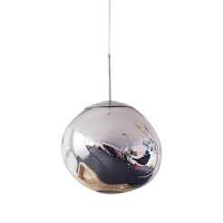 Lampa wisząca  M srebrna 28 cm MP-1239-280 chrome