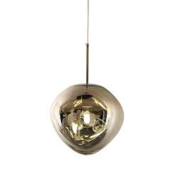 Lampa wisząca  L srebrna 38 cm MP-1239-380 chrome