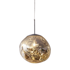 Lampa wisząca  L srebrna 38 cm MP-1239-380 chrome