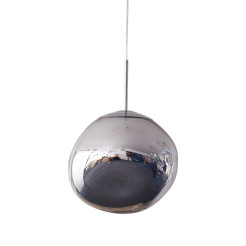 Lampa wisząca  L srebrna 38 cm MP-1239-380 chrome