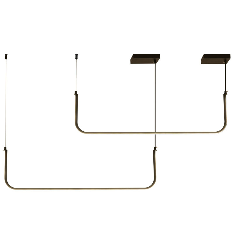 Lampa wisząca -2 led czarna 120 cm MP0095-2-120