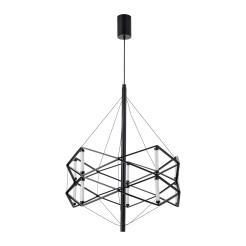 Lampa wisząca  LED czarna 60 cm ST-9858 P/S black