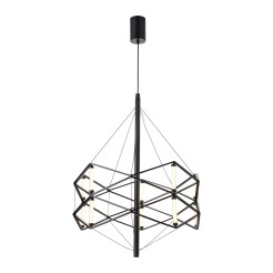Lampa wisząca  LED czarna 60 cm ST-9858 P/S black