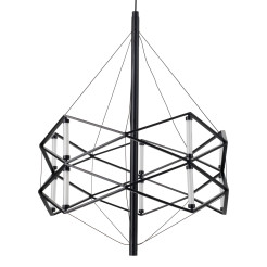 Lampa wisząca  LED czarna 60 cm ST-9858 P/S black