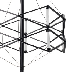 Lampa wisząca  LED czarna 60 cm ST-9858 P/S black