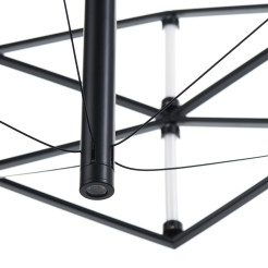 Lampa wisząca  LED czarna 60 cm ST-9858 P/S black