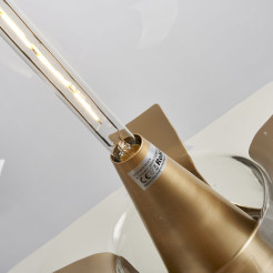 Lampa stołowa  transparentno złota 35 *46 cm ST-7278-S GOLD