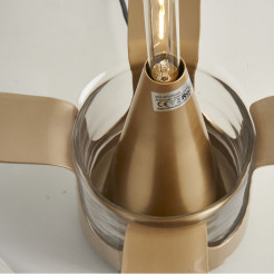 Lampa stołowa  transparentno złota 35 *46 cm ST-7278-S GOLD