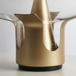 Lampa stołowa  transparentno złota 35 *46 cm ST-7278-S GOLD