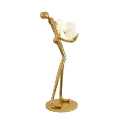 Lampa podłogowa WOMAN GOLD złoty połysk 180 cm F9312 gold