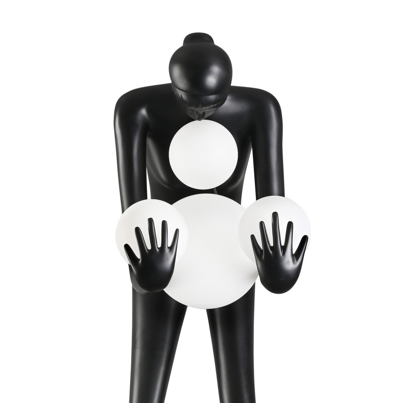 Lampa podłogowa WOMAN-2 BLACK czarna 190 cm DN433-F black