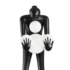 Lampa podłogowa WOMAN-2 BLACK czarna 190 cm DN433-F black