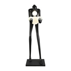Lampa podłogowa WOMAN-2 BLACK czarna 190 cm DN433-F black