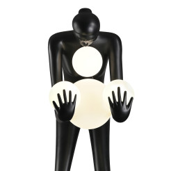 Lampa podłogowa WOMAN-2 BLACK czarna 190 cm DN433-F black