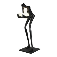Lampa podłogowa WOMAN-2 BLACK czarna 190 cm DN433-F black