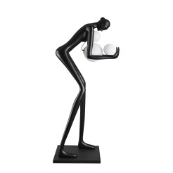 Lampa podłogowa WOMAN-2 BLACK czarna 190 cm DN433-F black