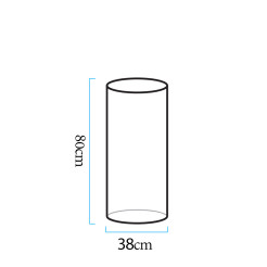 Lampa ogrodowa kolumna TUBE LED RGBW 16 kolorów 80 cm ES-DC030