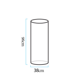 Lampa ogrodowa kolumna TUBE LED RGBW 16 kolorów 96 cm ES-DC031