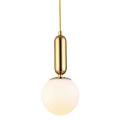 Lampa wisząca UNO złota połysk 20 cm DP0017-20