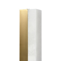 Lampa ścienna  biały marmur i mosiądz 40 cm ST-3390