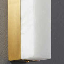Lampa ścienna  biały marmur i mosiądz 40 cm ST-3390