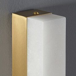 Lampa ścienna  biały marmur i mosiądz 40 cm ST-3390