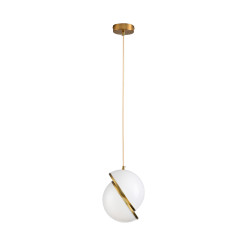 Lampa wisząca  biało złota 20 cm DP0067-200