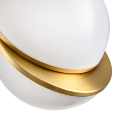 Lampa wisząca  biało złota 25 cm DP0067-250