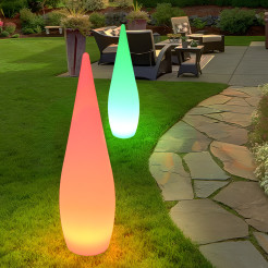 Lampa ogrodowa stojąca duszek GHOST LED RGBW 16 kolorów 80 cm ES-DC001