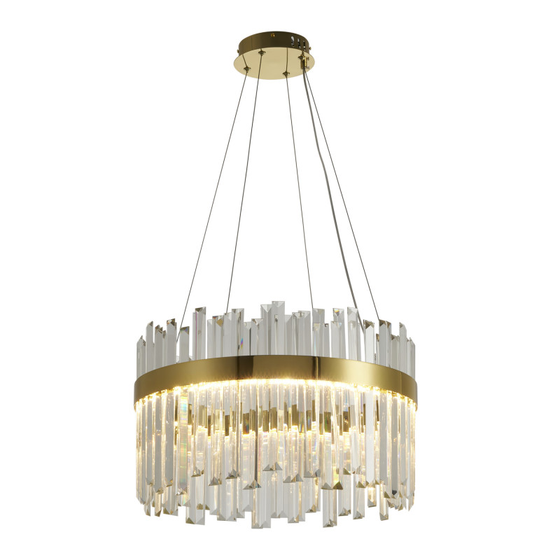 Lampa wisząca ROYAL LED kryształowa złota 50 cm ST-1088-50