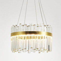 Lampa wisząca ROYAL LED kryształowa złota 50 cm ST-1088-50