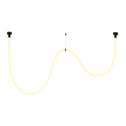 Lampa wisząca  LED wąż ledowy czarna 300 cm MD1021-3 black