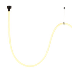 Lampa wisząca  LED wąż ledowy czarna 300 cm MD1021-3 black