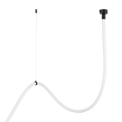 Lampa wisząca  LED wąż ledowy czarna 400 cm MD1021-4 black