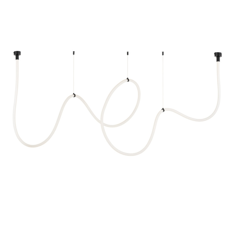 Lampa wisząca  LED wąż ledowy czarna 500 cm MD1021-5 black