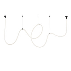 Lampa wisząca  LED wąż ledowy czarna 500 cm MD1021-5 black