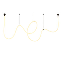 Lampa wisząca  LED wąż ledowy czarna 500 cm MD1021-5 black