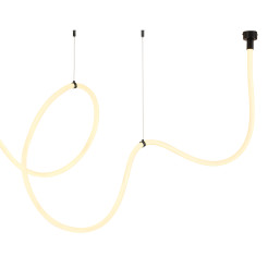 Lampa wisząca  LED wąż ledowy czarna 500 cm MD1021-5 black