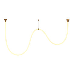 Lampa wisząca  LED wąż ledowy złota 300 cm MD1021-3 gold